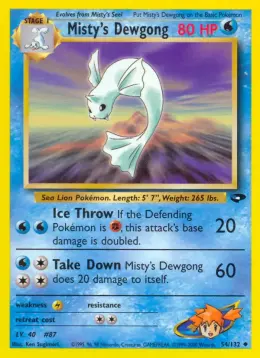 Misty's Dewgong card