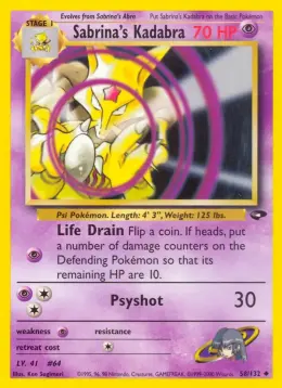 Sabrina's Kadabra card