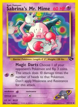 Sabrina's Mr. Mime card