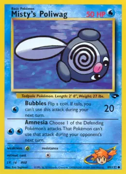 Misty's Poliwag card