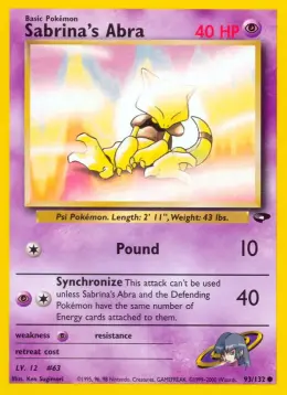 Sabrina's Abra card