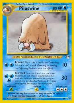 Piloswine card