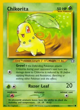Chikorita card