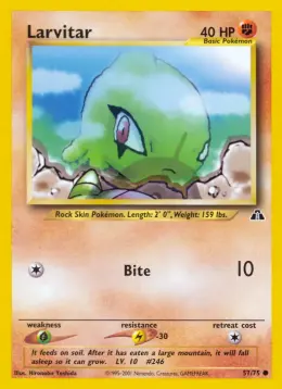 Larvitar card
