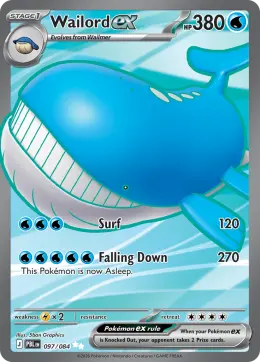 Wailord ex card