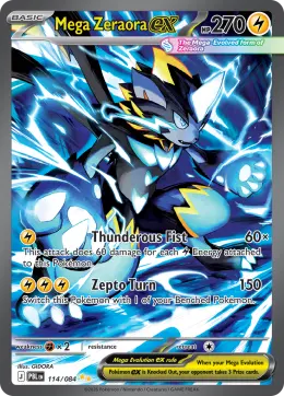 Mega Zeraora ex card