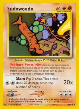 Sudowoodo card