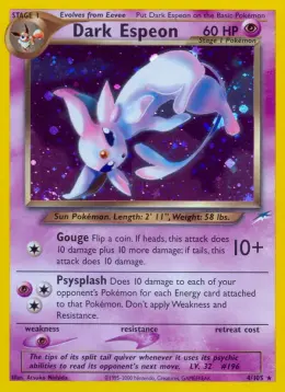 Dark Espeon card