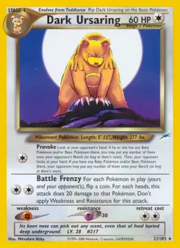 Dark Ursaring card