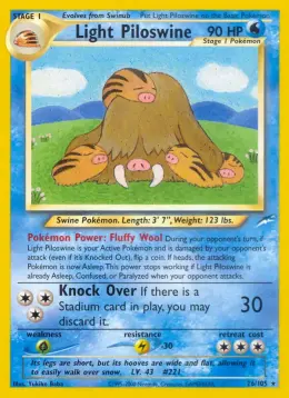 Light Piloswine card