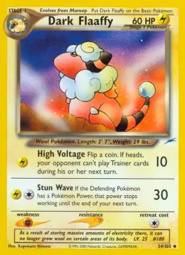 Dark Flaaffy card