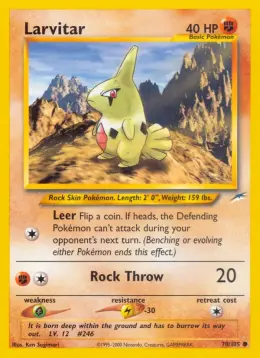 Larvitar card
