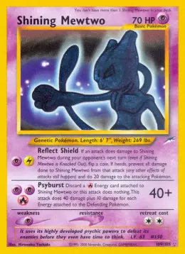 Shining Mewtwo card