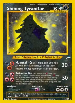 Shining Tyranitar card