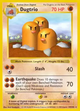 Dugtrio card