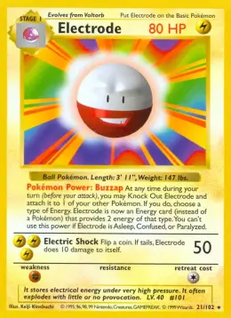 Electrode card