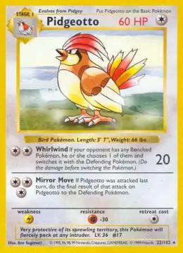 Pidgeotto card