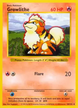 Growlithe card