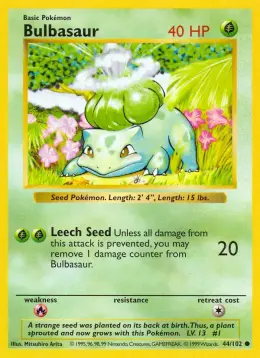 Bulbasaur card