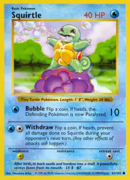 Squirtle card