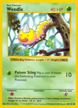 Weedle card