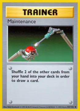 Maintenance card