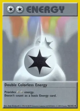 Double Colorless Energy card