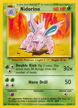 Nidorino card