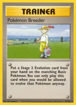 Pokemon Breeder card