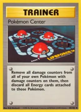 Pokemon Center card