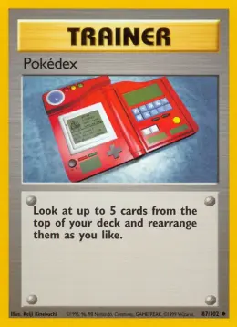 Pokedex card