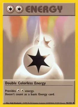 Double Colorless Energy card