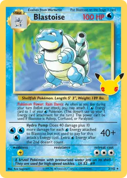 Blastoise card