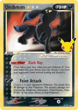 Umbreon ★ card