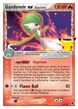 Gardevoir ex δ card