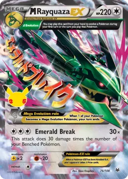 M Rayquaza-EX card