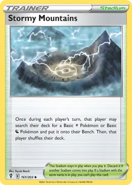 Stormy Mountains card
