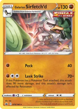 Galarian Sirfetch'd card