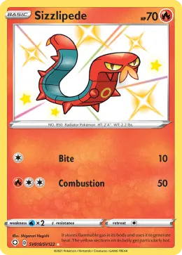 Sizzlipede card
