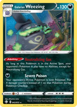 Galarian Weezing card