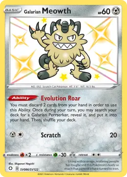 Galarian Meowth card