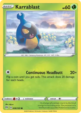 Karrablast card