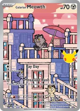 Galarian Meowth card