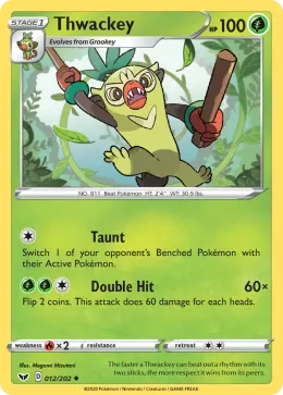 Thwackey card