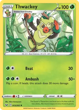 Thwackey card
