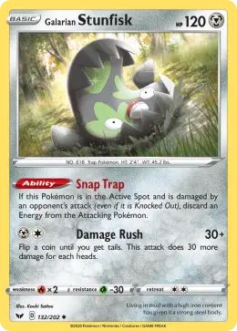 Galarian Stunfisk card