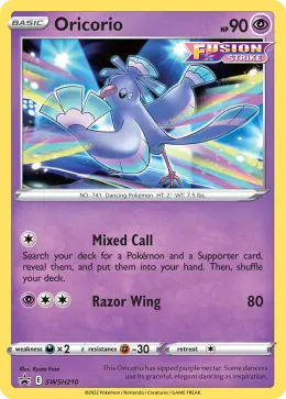Oricorio card