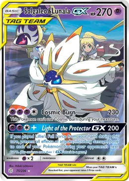 Solgaleo & Lunala-GX card