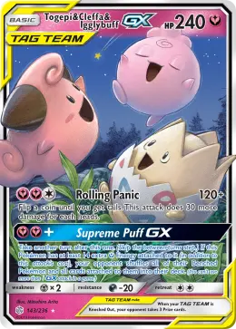 Togepi & Cleffa & Igglybuff-GX card