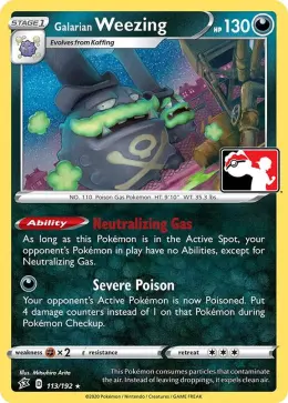 Galarian Weezing card